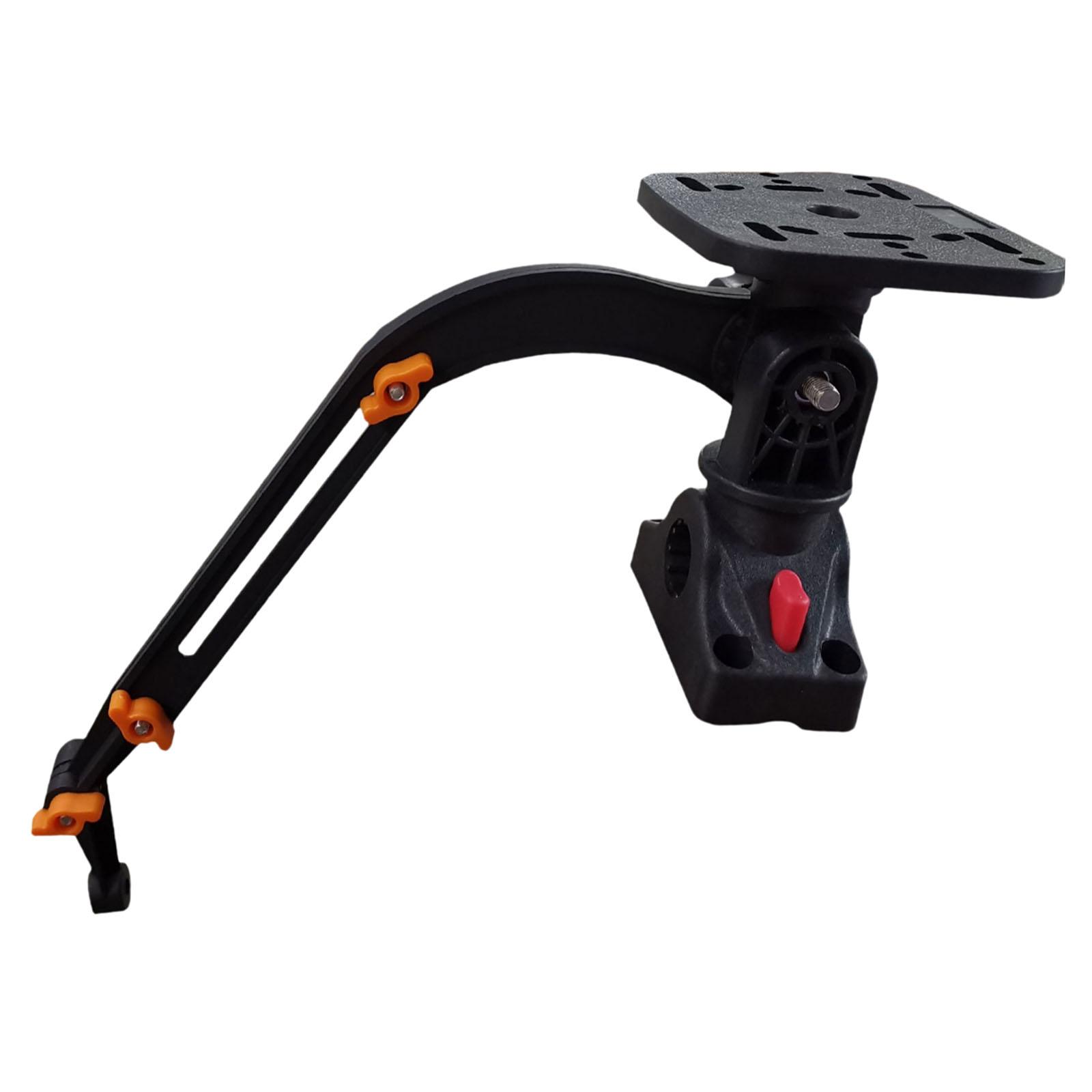 Fishing Kayak Fish Finder Mount - 魚群探知機ポータブルマウント頑丈なナイロン 360 度調整可能なブラケットカヤックインフレータブルボート釣りアクセサリー用