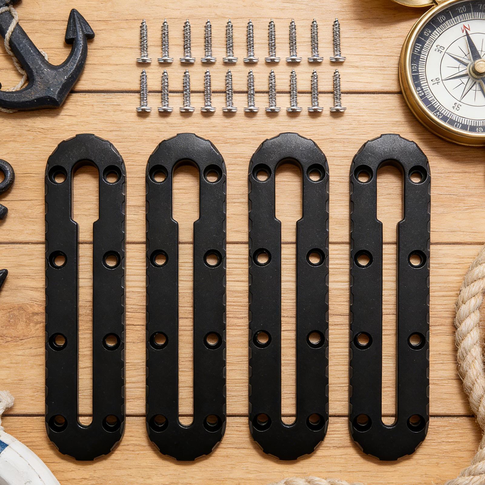Fishing Kayak Fish Finder Mount - カヤックトラックマウントネジ付き 4 個ユニバーサル多機能釣竿ホルダーカヤックトラック魚探カップホルダー用