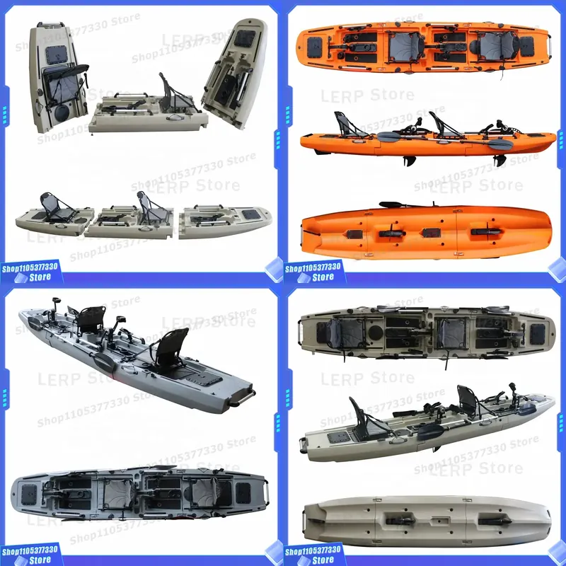 Fishing Kayak Sit In - 14.5フィート モジュラーカヤック ダブルシート シットオントップ フィッシングカヤック 2人乗り
