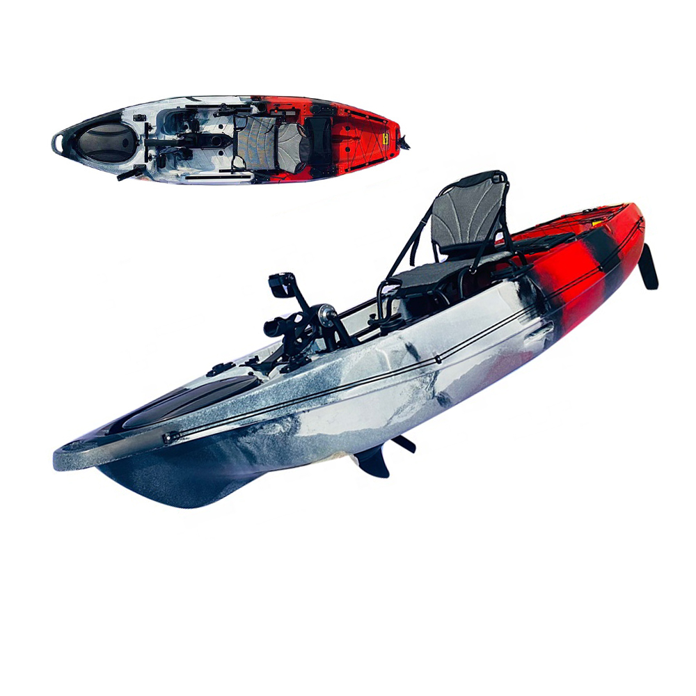 Fishing Kayak Sit In - ホットセール 12フィート シーカヤック ペダル駆動 シットオントップ プラスチックカヌー