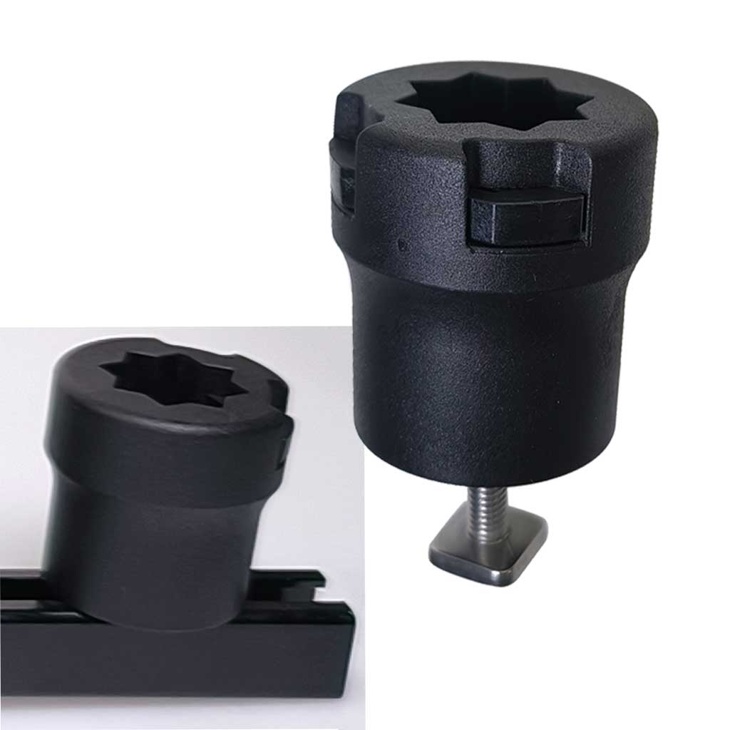 Fishing Kayak Fish Finder Mount - 1ピースカヤックスライディングギアヘッドトラックアダプターカヌーディンギーマリンボートトラッキングレールフィッシングスターマウントベース（GPS魚群探知機用）