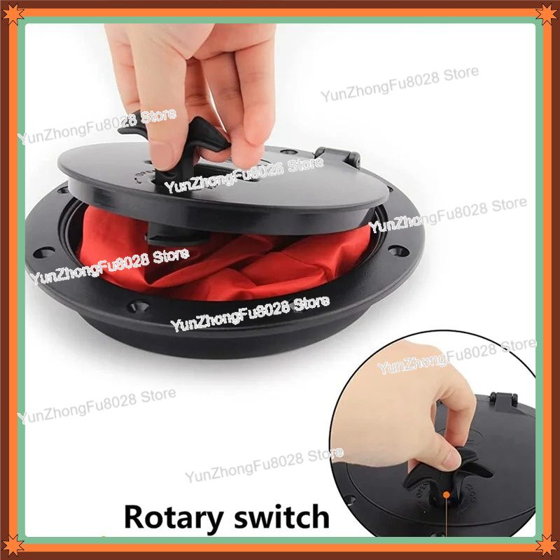 Fishing Kayak Storage Bag - 6インチデッキプレートキットカヤックデッキハッチ収納バッグ付きボート釣り用リギングブラック