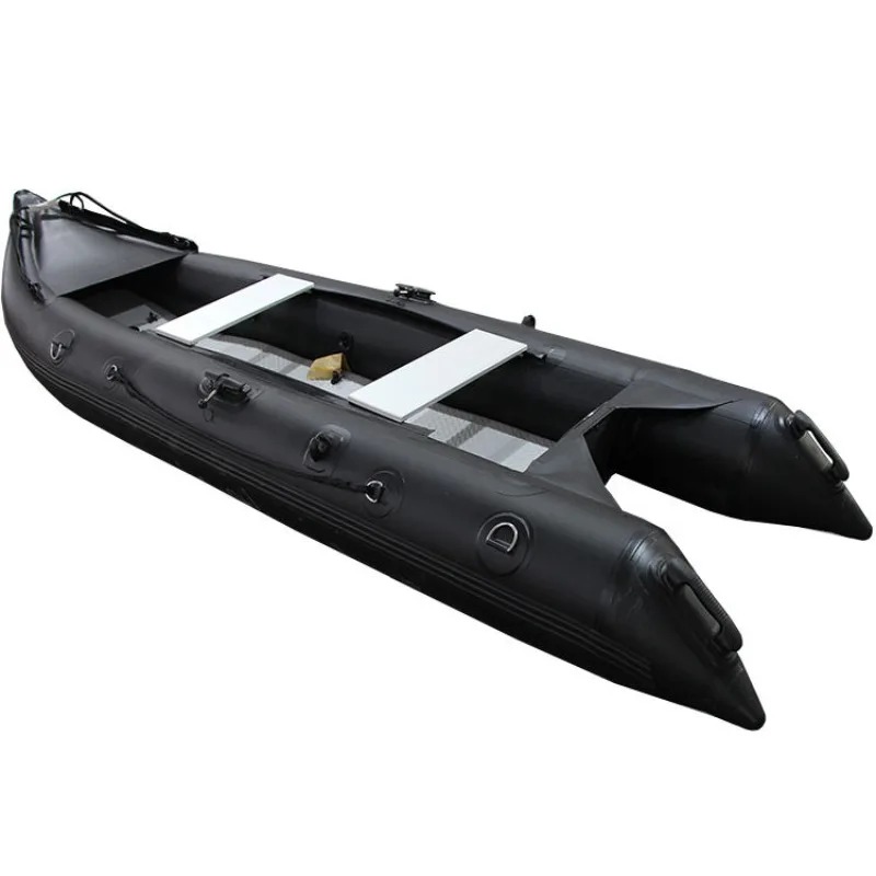 Fishing Kayak Seat - 4メートルカスタムインフレータブルカヤック、2～3人乗り、PVC製、2026年のアウトドアフィッシング旅行のために特別に設計