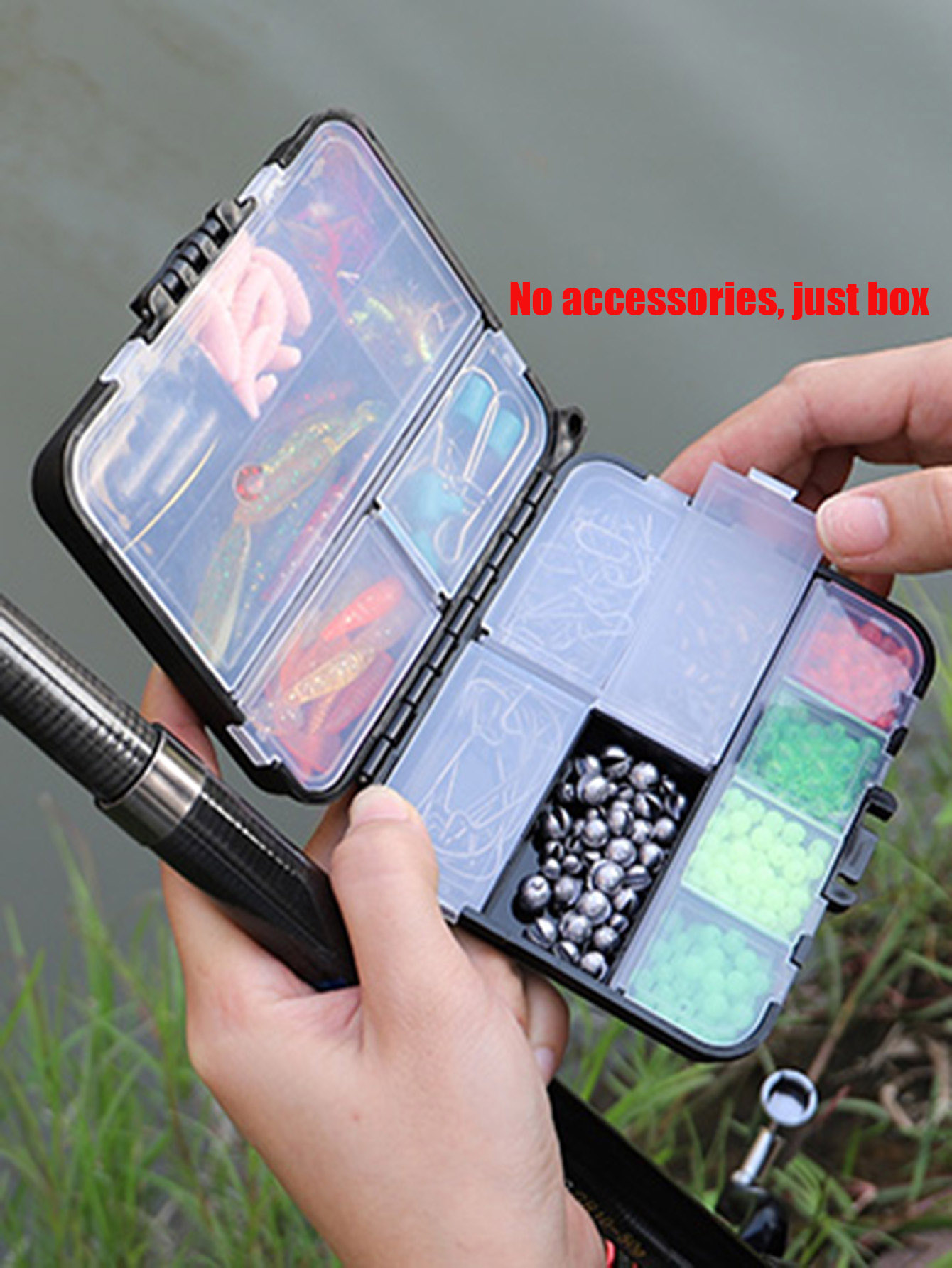 Fishing Kayak Crate - 小型タックルボックスオーガナイザーミニタックルボックスプラスチック釣りオーガナイザータックル収納容器カヤックフライボックス