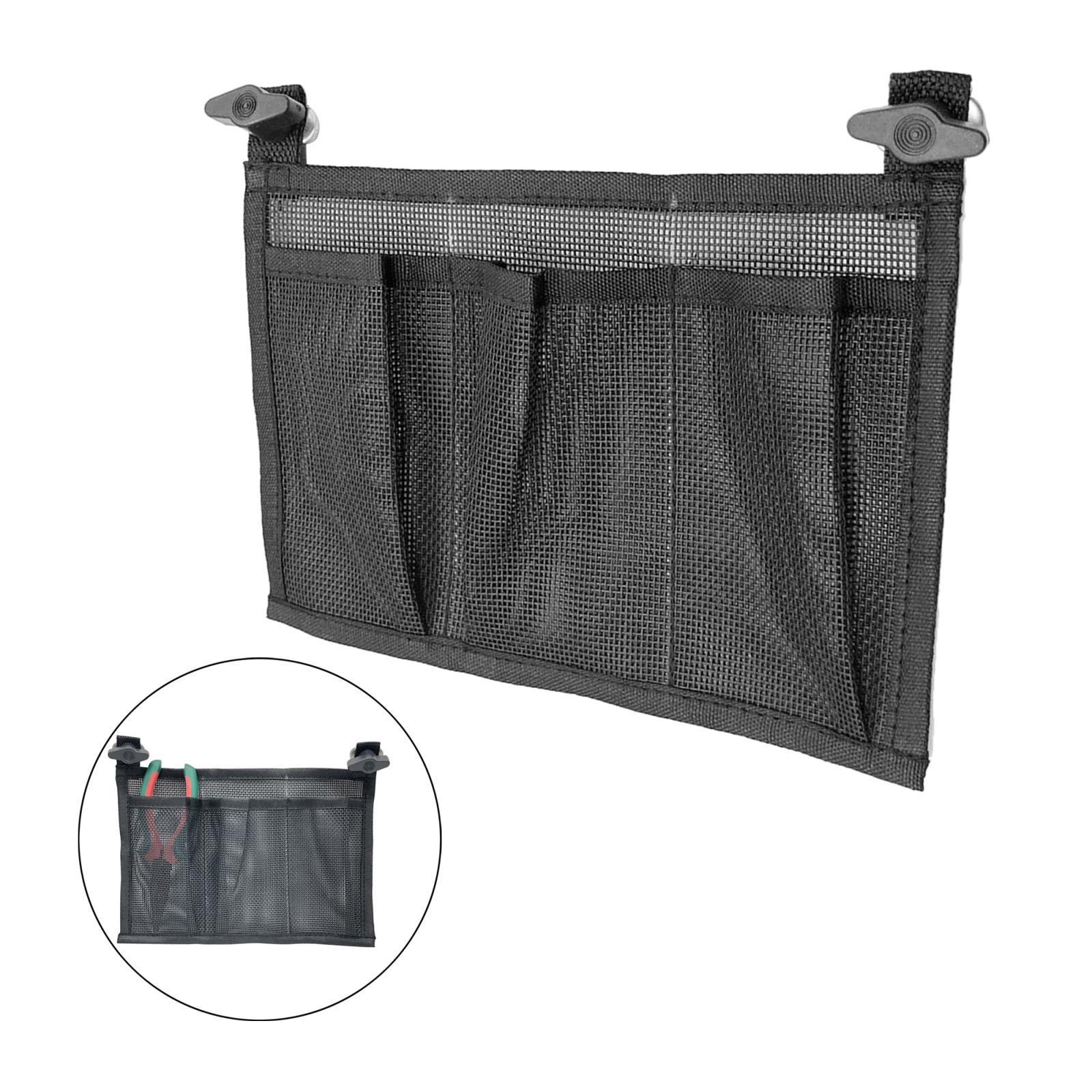Fishing Kayak Storage Bag - 24x17cm ソリッドカヤックカヌーメッシュ収納ポーチ釣具ボックスホルダーバッグオーガナイザーアクセサリー