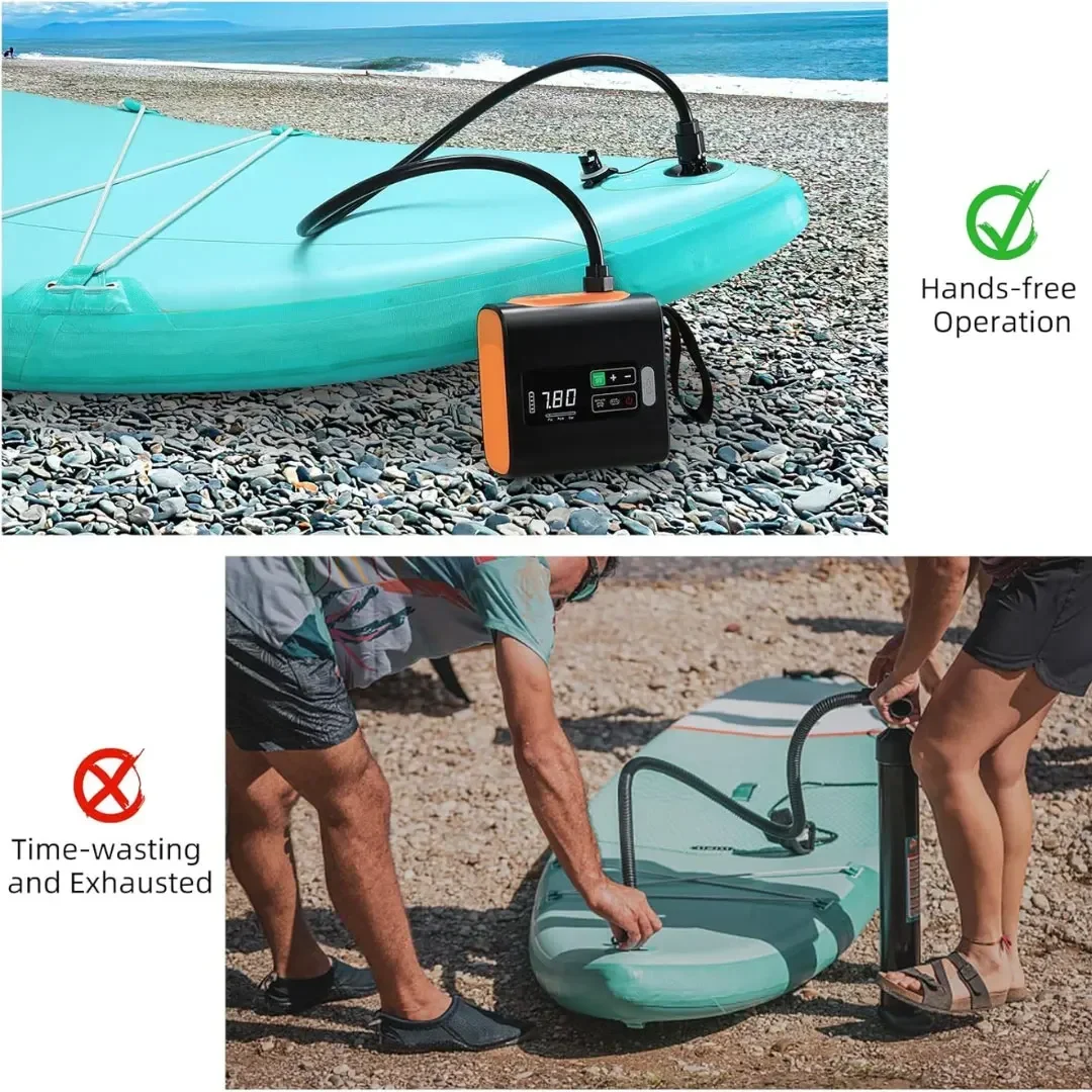 ポータブル屋外キャンプ用エアポンプ SUPエアポンプ 22P - Fishing Kayak Sit On Top のレビューと価格