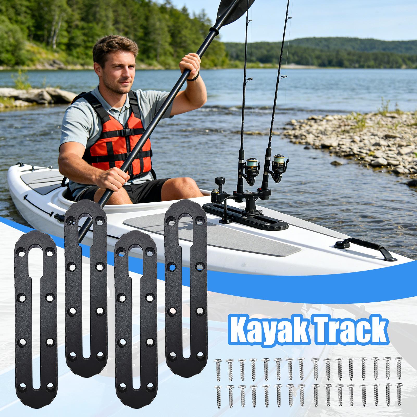 カヤックトラックマウントネジ付き 4 個ユニバーサル多機能釣 - Fishing Kayak Fish Finder Mount のレビューと価格