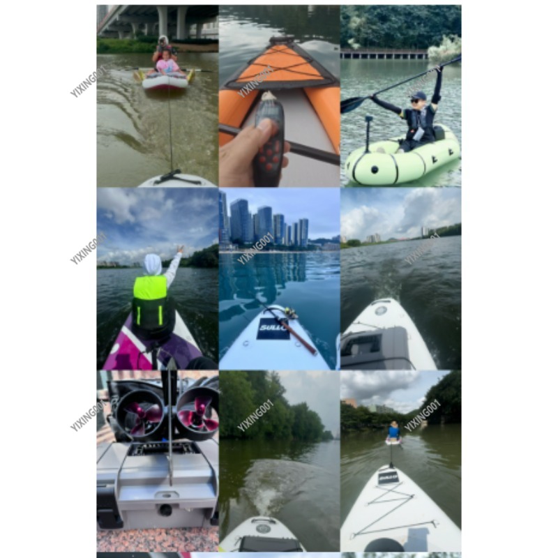 デュアルプロペラカヤック水中推進器ブラシレス電動トローリング - Fishing Kayak Trolling Motor のレビューと価格