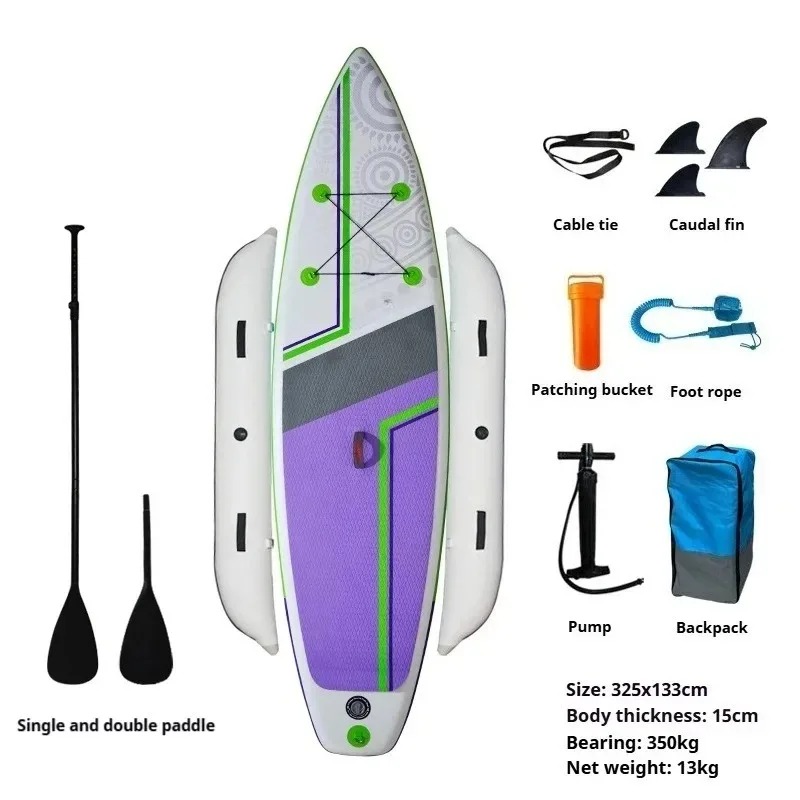 インフレータブルSUPカヤックフィッシングボード、二層式転倒 - Fishing Kayak Rod Holder のレビューと価格