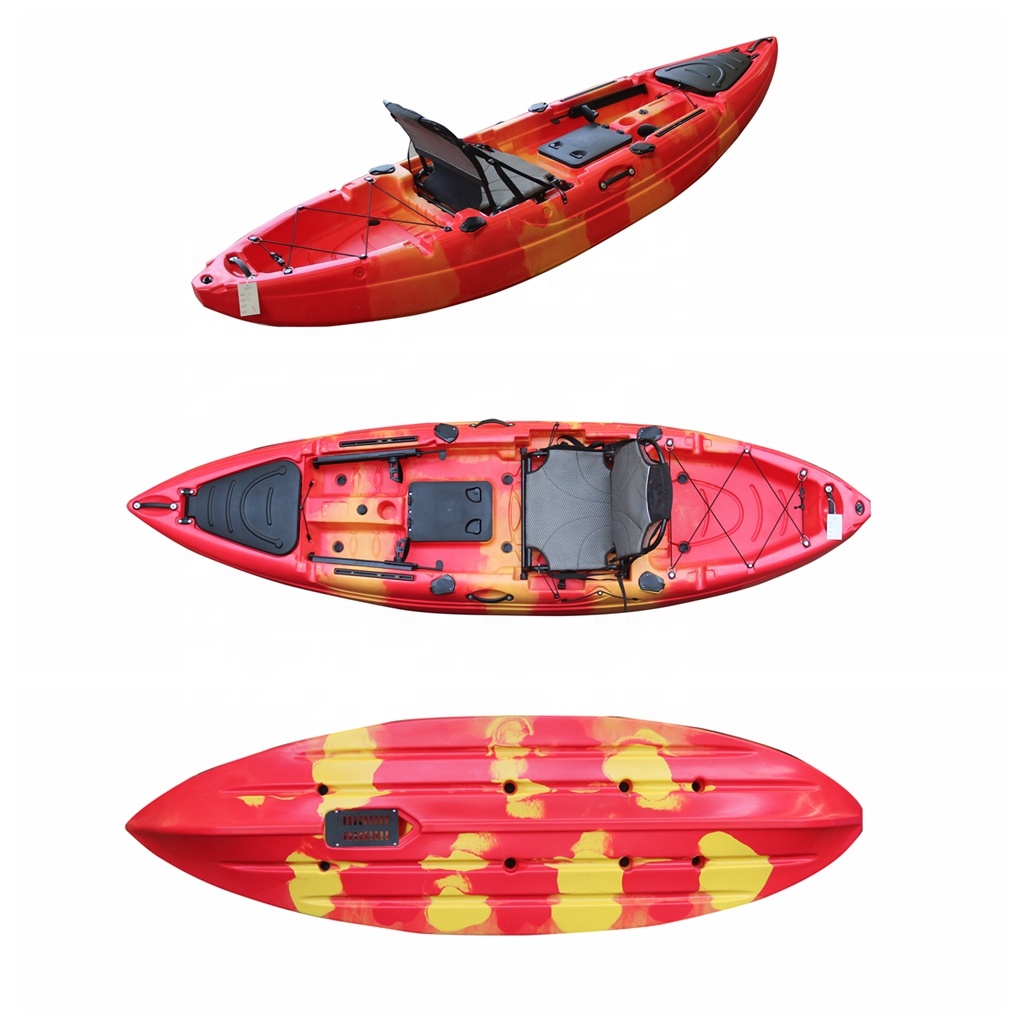 10フィート一人座ってトップフィッシングフットペダルカヤック - Fishing Kayak Sit In のレビューと価格
