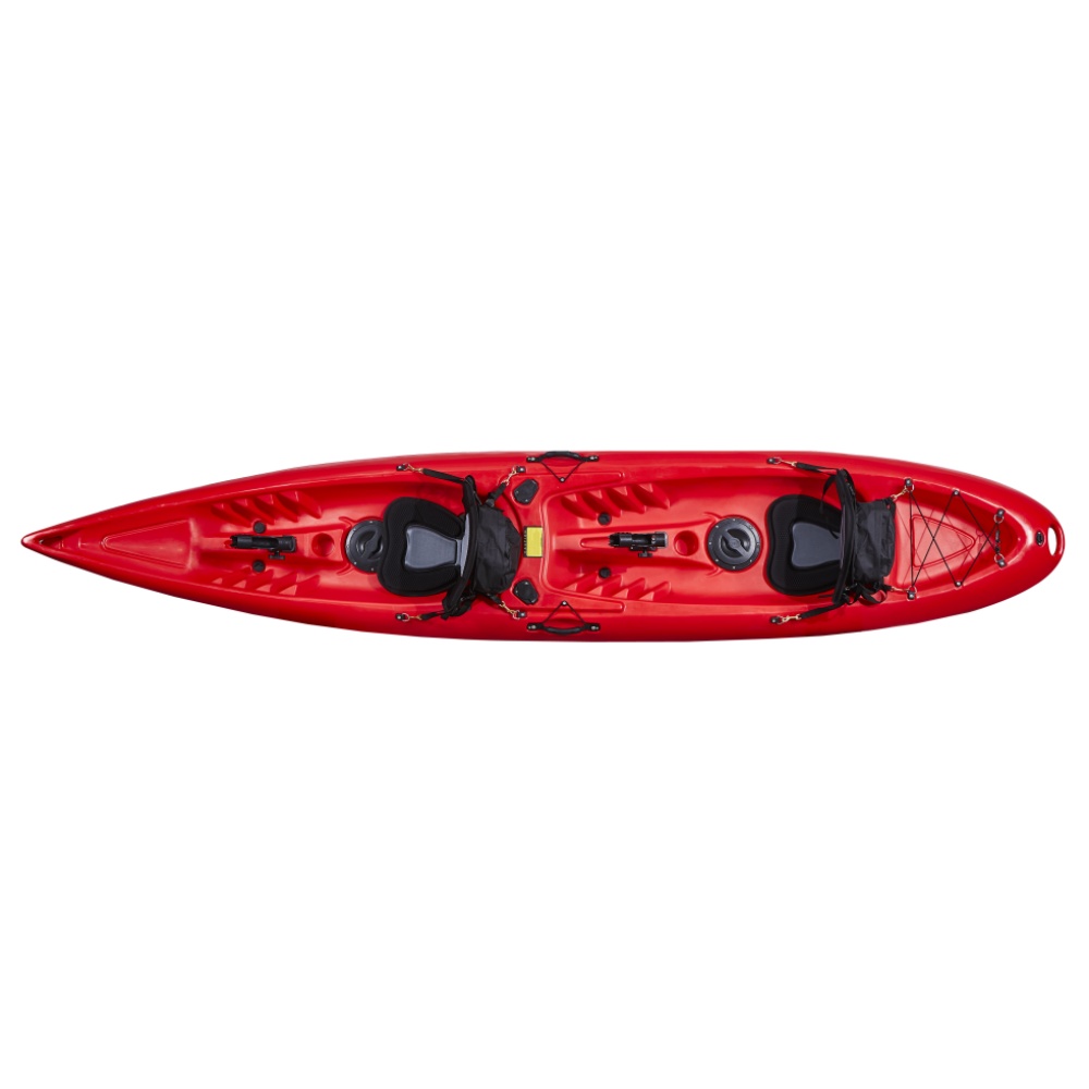 3.9m ダブルシーター ロトモールドプラスチックカヤック  - Fishing Kayak Pedal Drive のレビューと価格