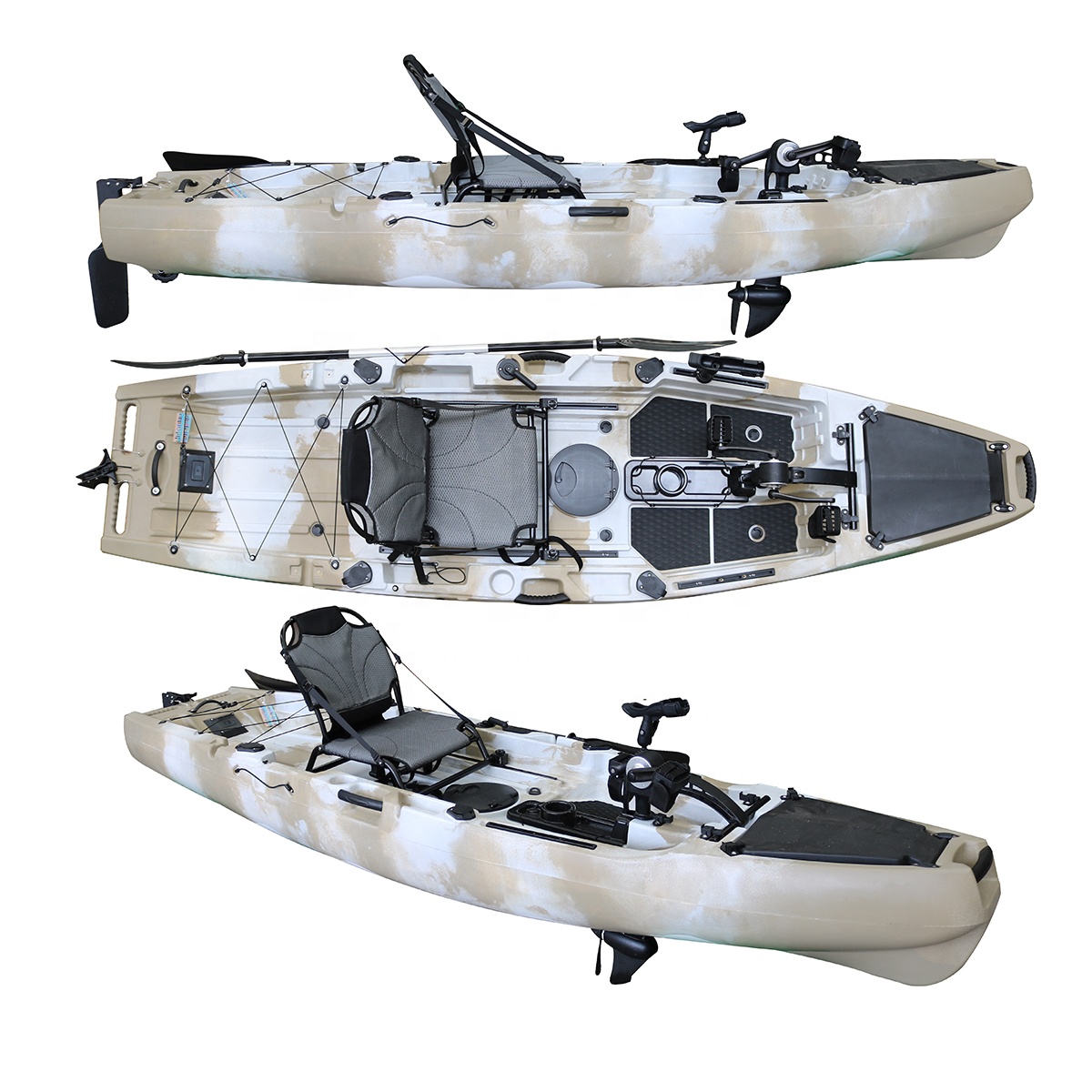 バイキング10.5フィート釣り用ペダルカヤック シングルシー - Fishing Kayak Pedal Drive のレビューと価格