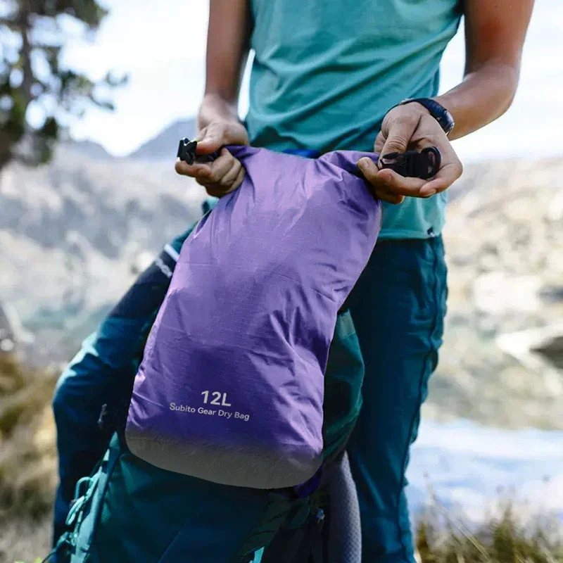 ポータブル防水ドライバッグサック超軽量漂流水泳服収納袋ラフテ - Fishing Kayak Storage Bag のレビューと価格