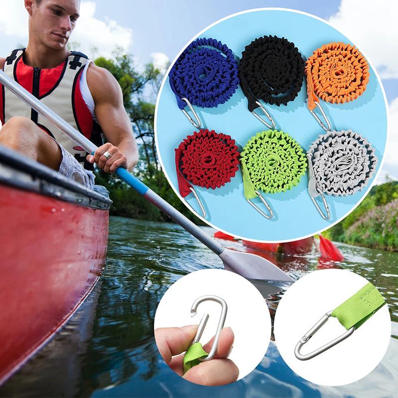 調節可能な弾性カヤックロッドランヤードカヌーパドルリーシュ釣 - Fishing Kayak Paddle Leash のレビューと価格