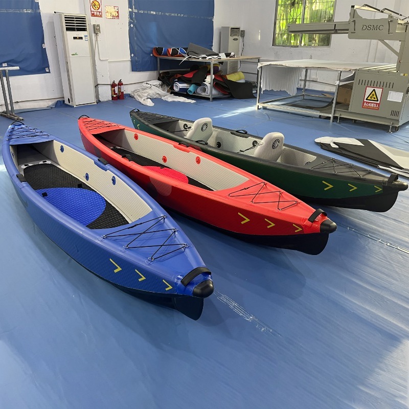 新設計4.2mポータブルインフレータブルカヤックカヌー、強化 - Fishing Kayak Inflatable のレビューと価格