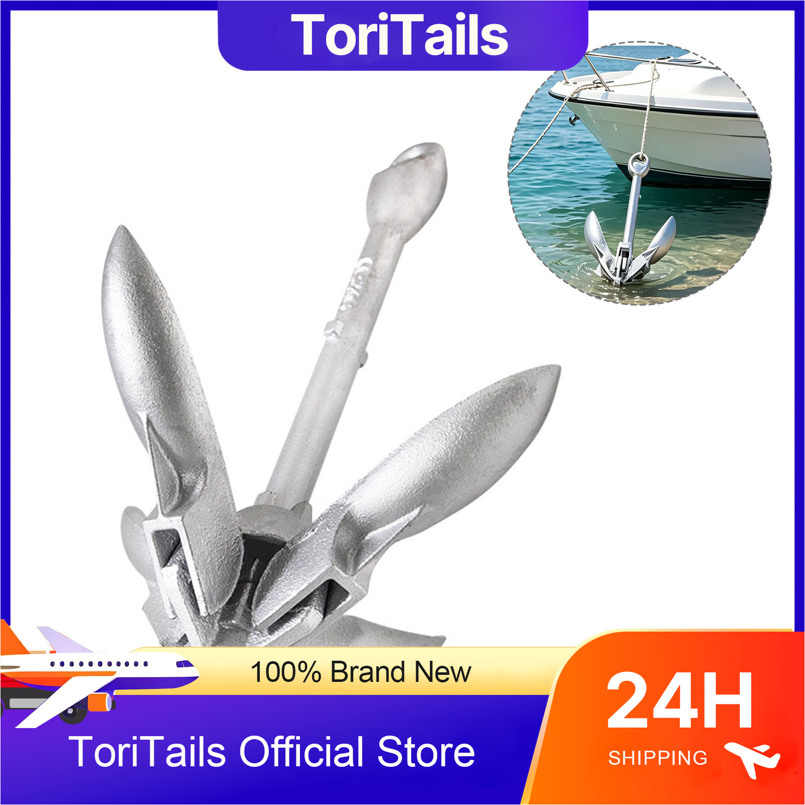 KOETSU 折りたたみ式ボートアンカー 0.7kg 亜鉛メ - Fishing Kayak Anchor のレビューと価格