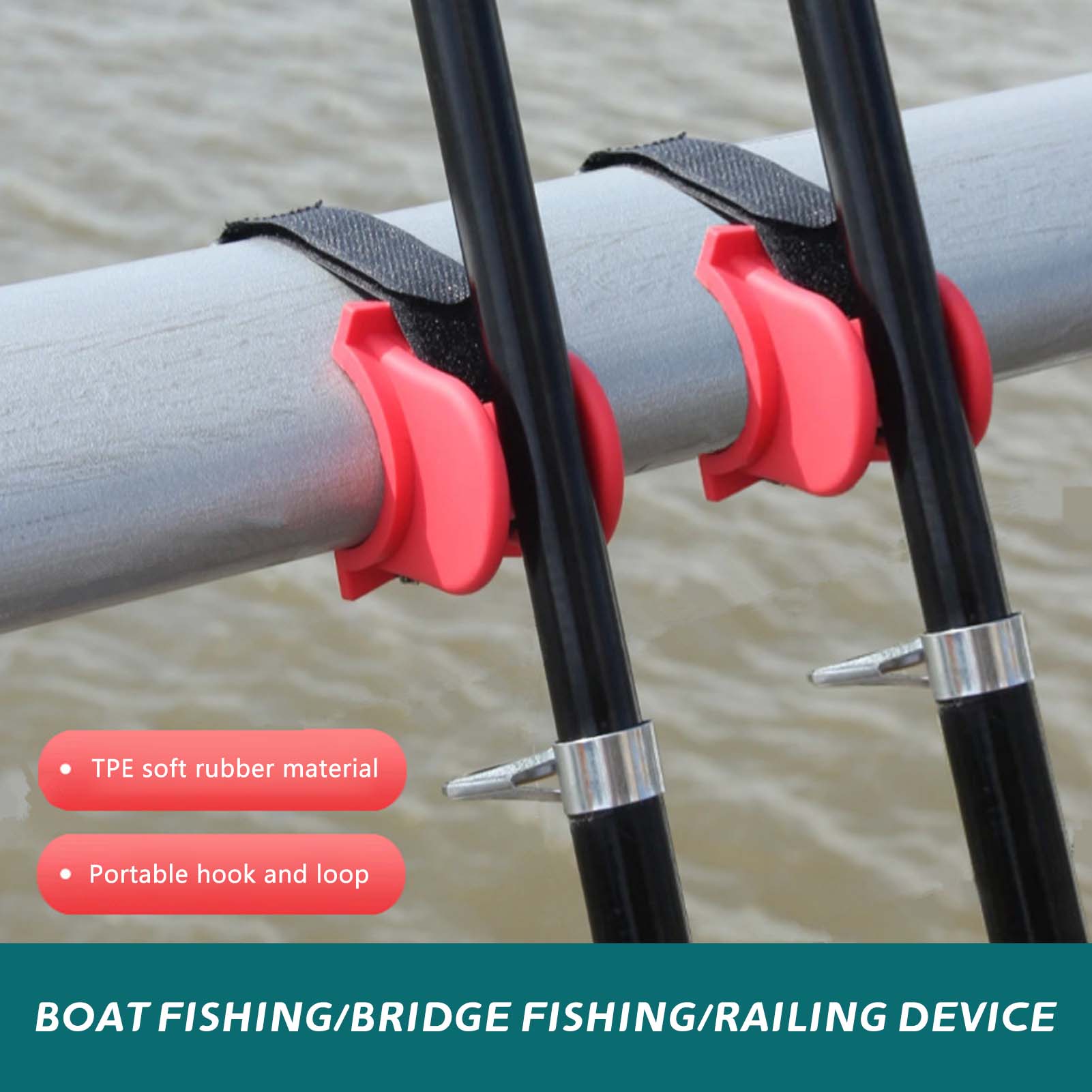 U字型ボート釣り竿ホルダー、頑丈な構造、TPE釣り餌キーパー - Fishing Kayak Rod Holder のレビューと価格