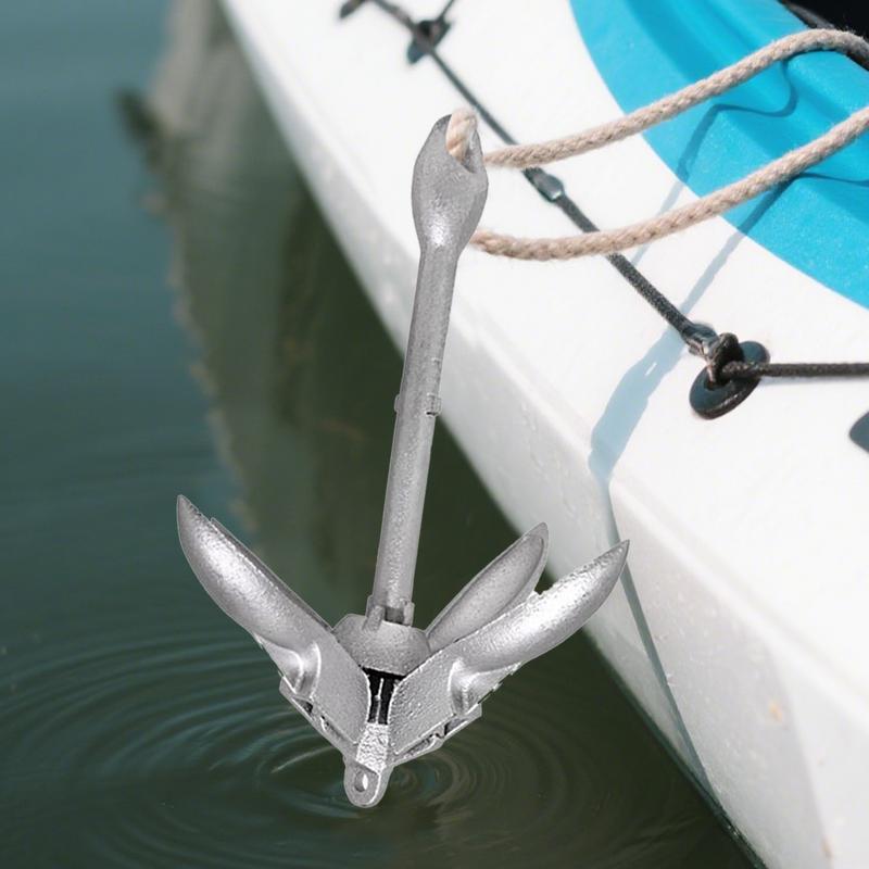 カヌーアンカーボートアンカーリングシステムキット折りたたみ高 - Fishing Kayak Anchor のレビューと価格