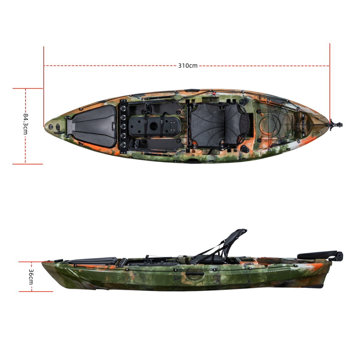 LSFファーストクラスシングルフィッシングカヤックプラスチッ - Fishing Kayak Rod Holder のレビューと価格