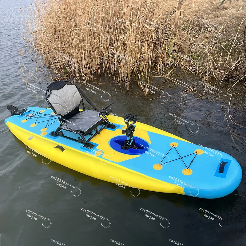 カスタムロゴ入りインフレータブルペダルカヤック1人乗りスポー - Fishing Kayak Inflatable のレビューと価格